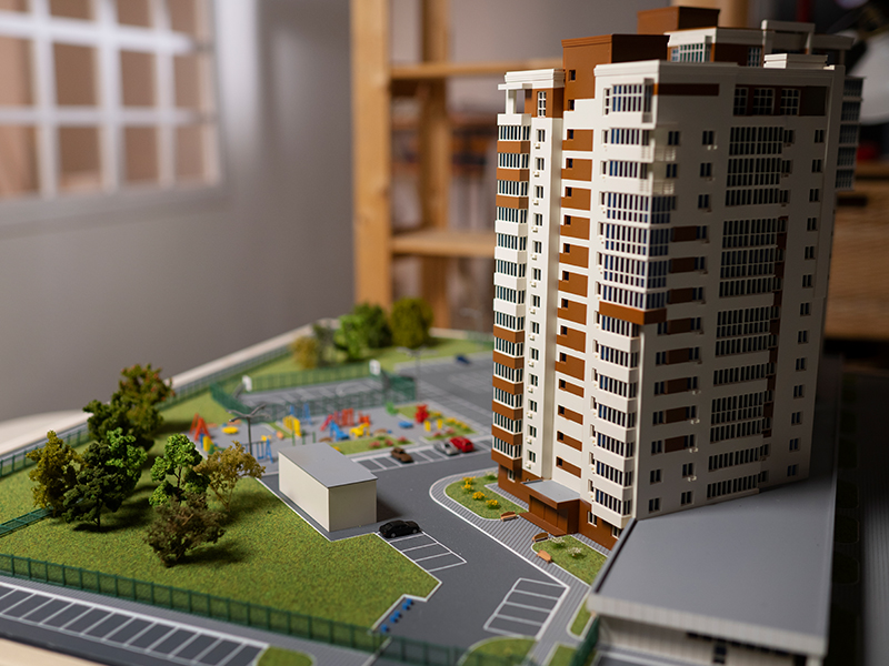 Residential apartment model representing Fauji Yatra housing assistance