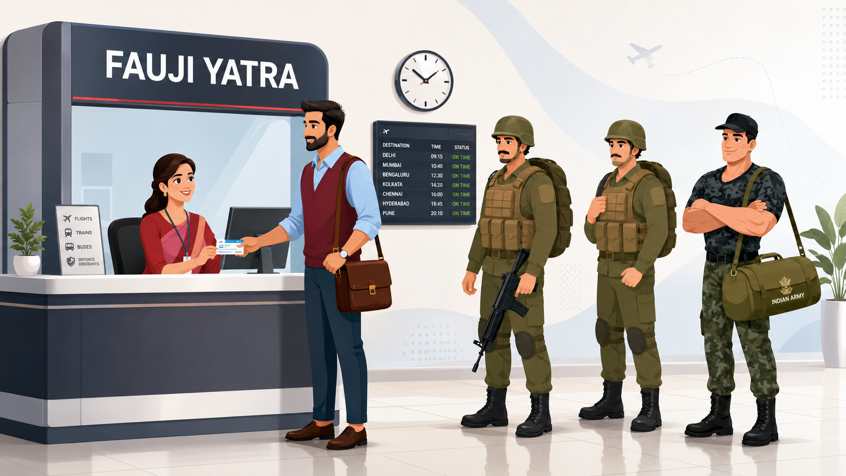 Fauji Yatra partner desk serving members of the defence community